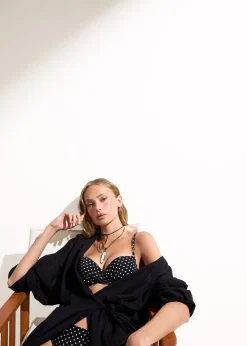 Haut de maillot super push-up Polka Dot Black