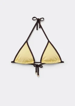 Haut de maillot triangle Bicolor Piping