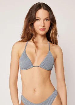 Haut de maillot triangle Metallic Glow