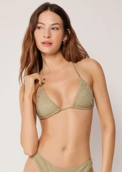 Haut de maillot triangle Metallic Glow