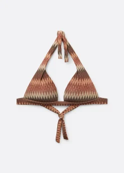 Haut de Maillot Triangle Rembourré Golden Chevron