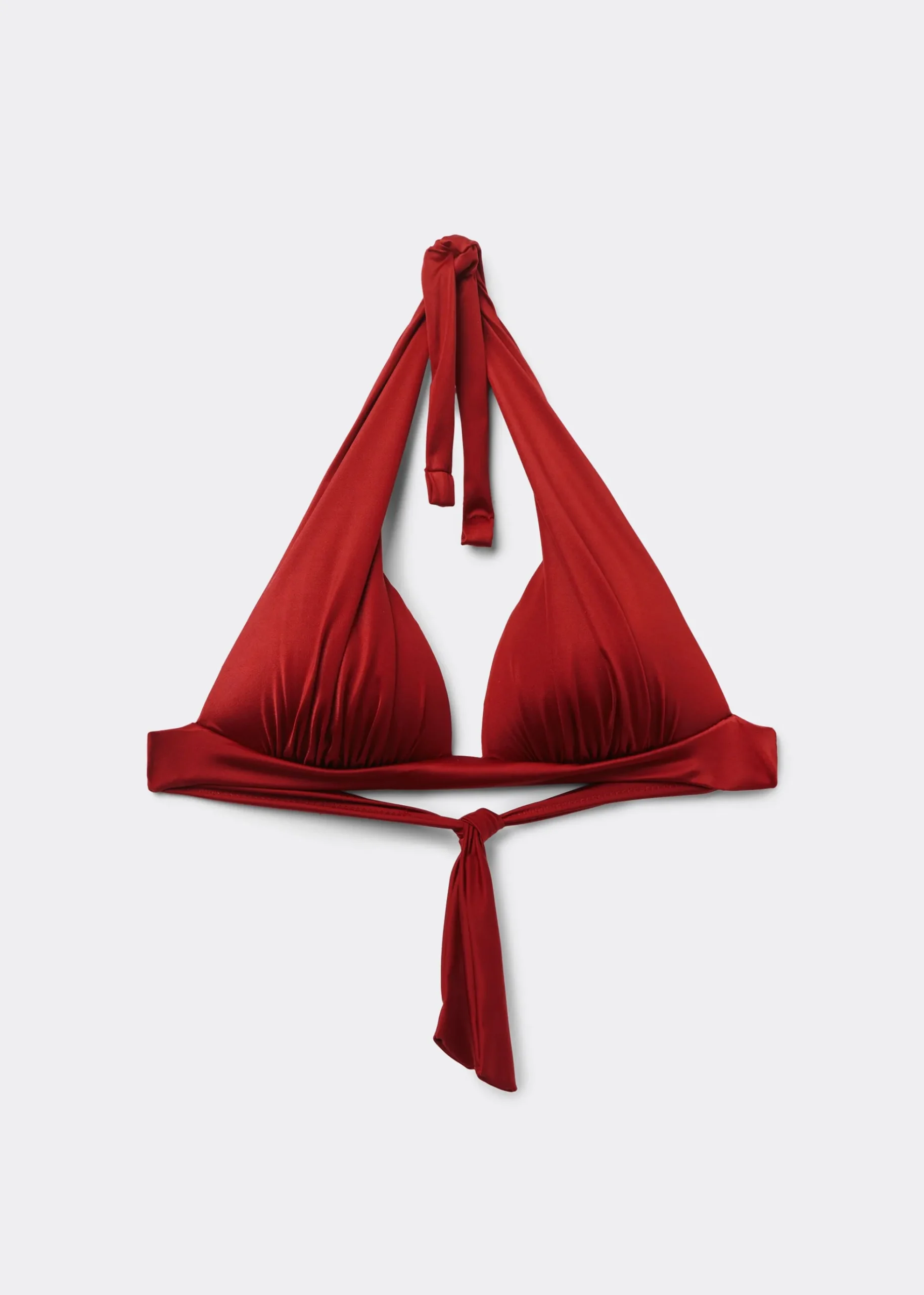 Haut de maillot triangle rembourré progressif Shiny Satin