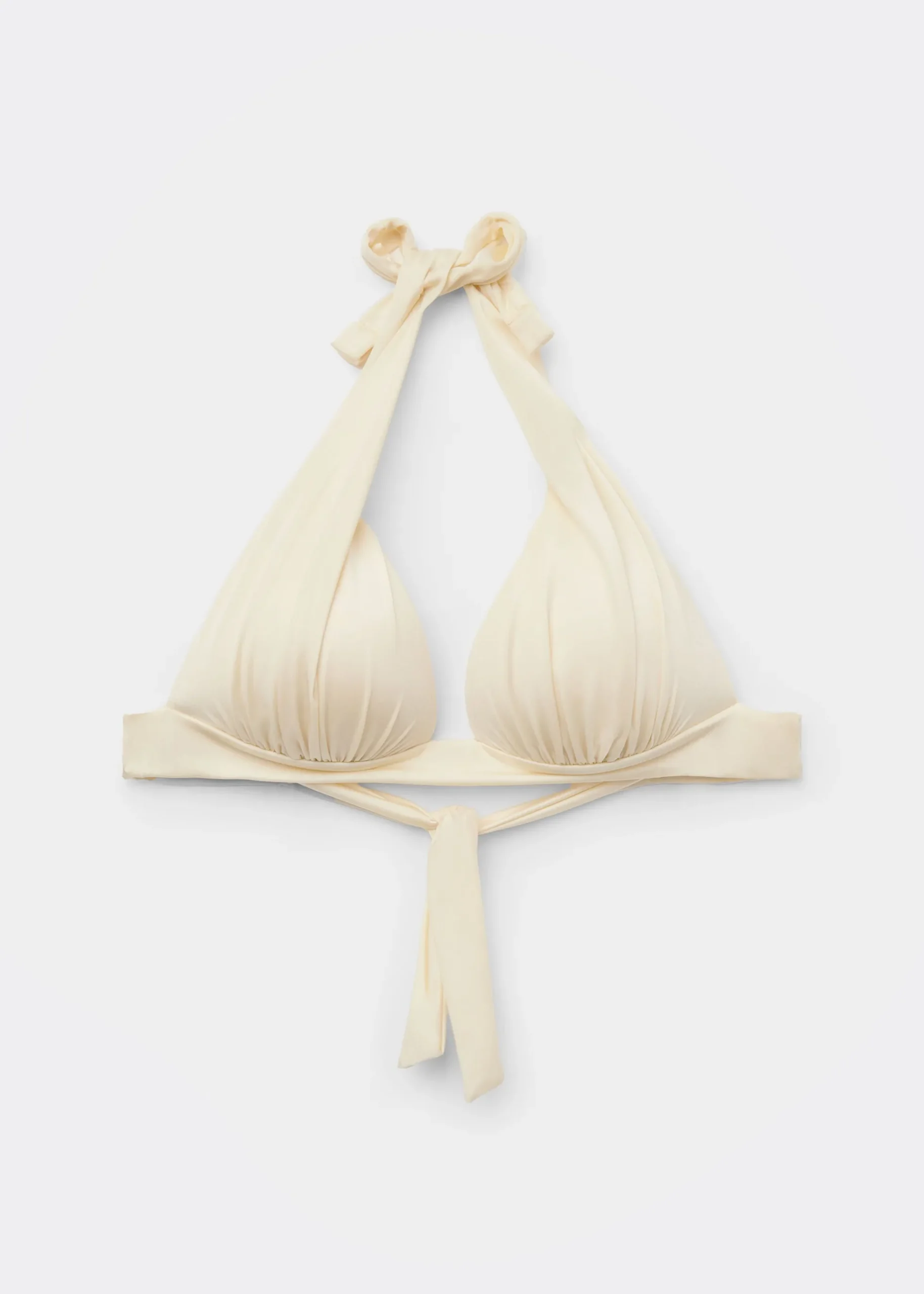 Haut de maillot triangle rembourré progressif Shiny Satin