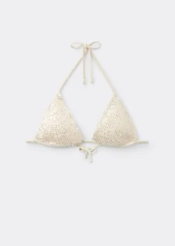 Haut de maillot triangle Sequin Net