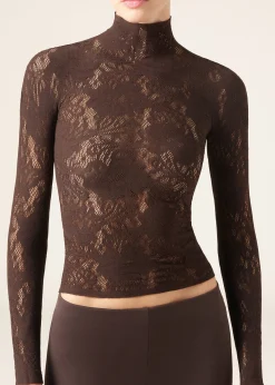 Haut en Dentelle Fleurs