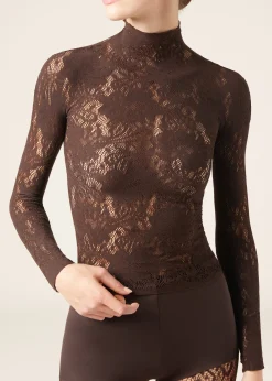 Haut en Dentelle Fleurs