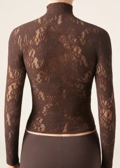 Haut en Dentelle Fleurs