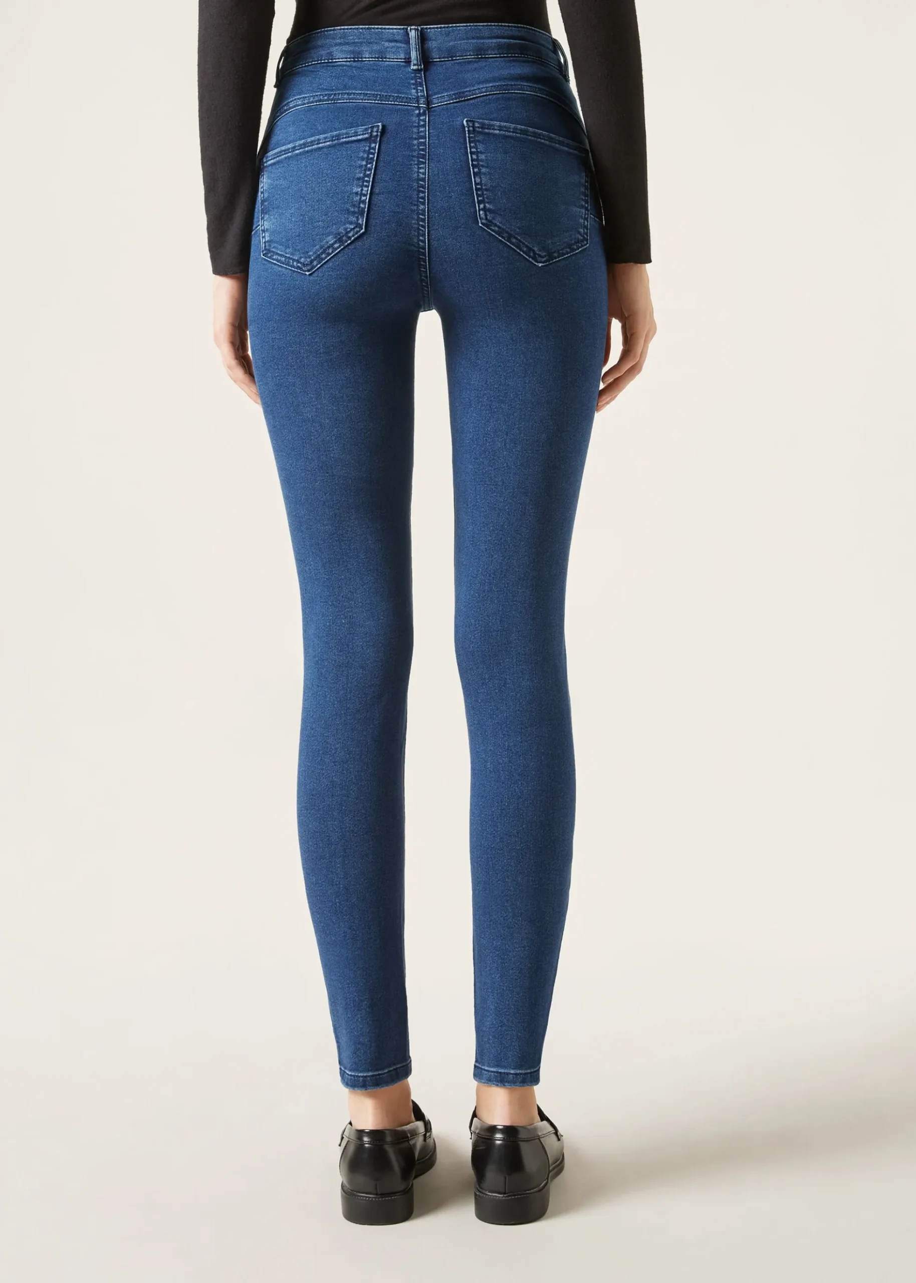 Jeans push-up skinny taille haute Soft Touch
