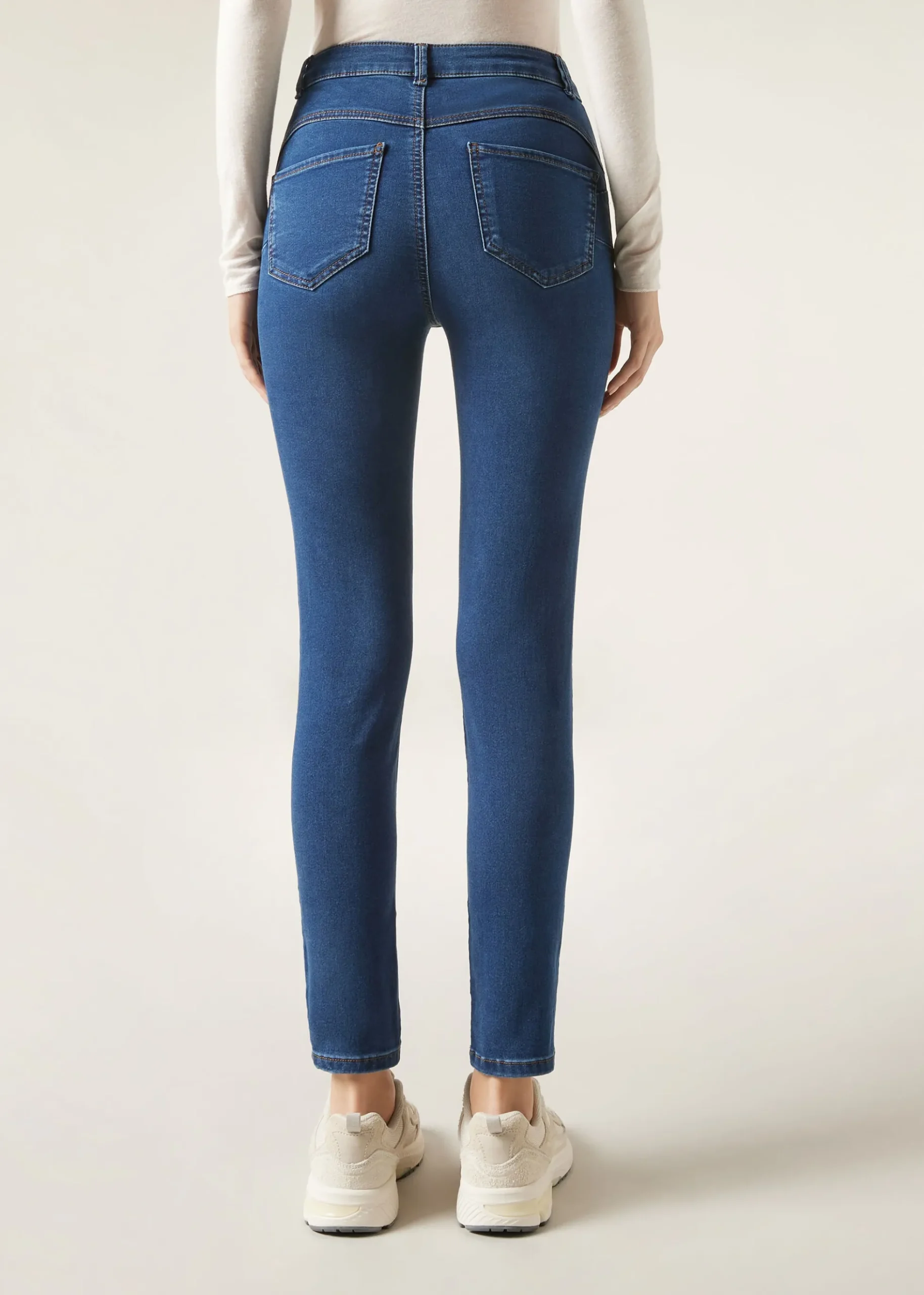 Jeans push-up skinny taille haute Soft Touch