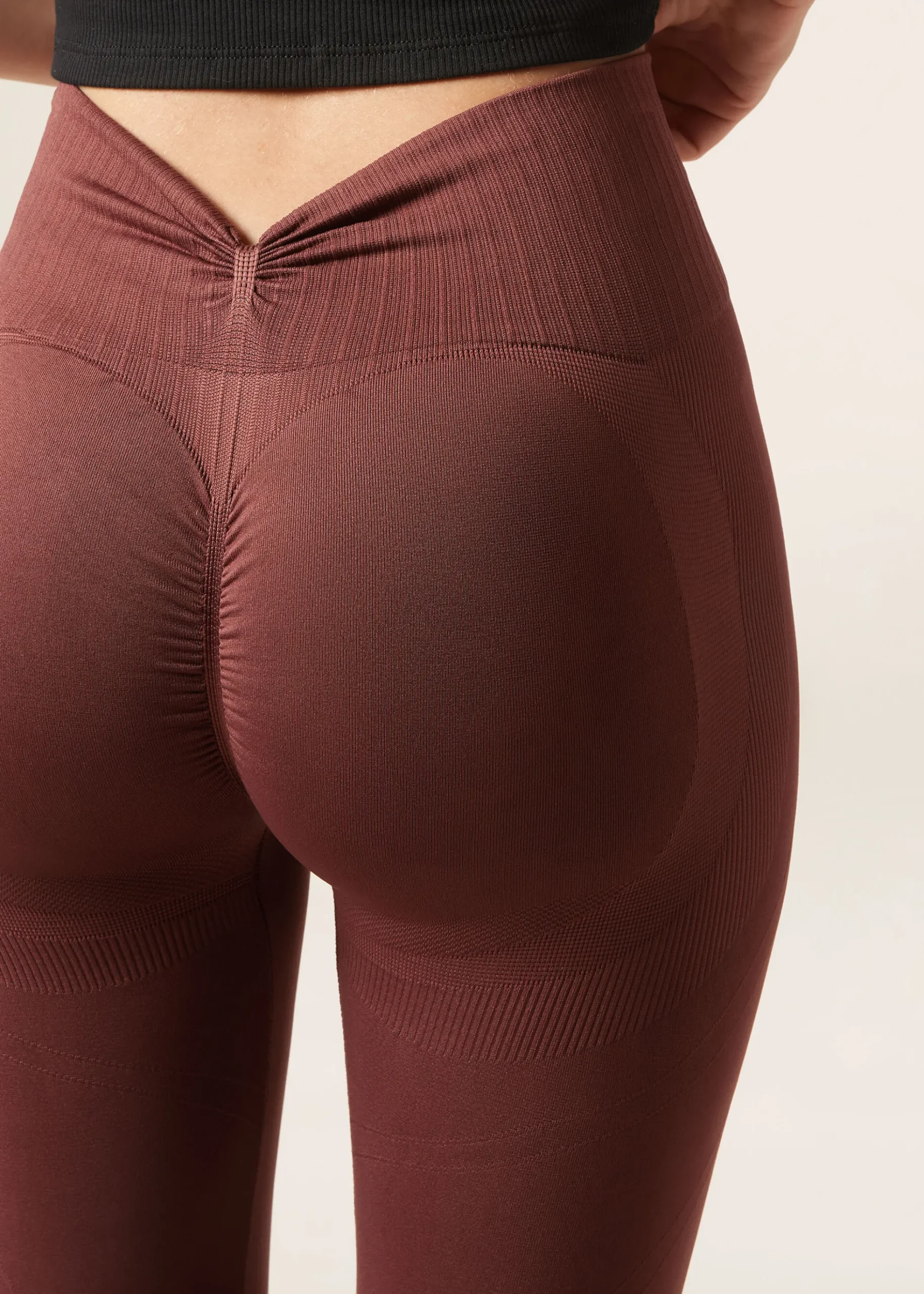 Legging à double scrunch