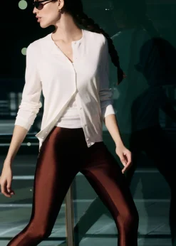 Legging ultra brillant satiné