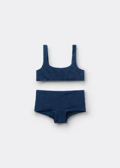 Maillot de bain deux pièces fille Crinkle Waves