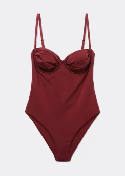 Maillot de Bain Une Pièce Draped Bustier