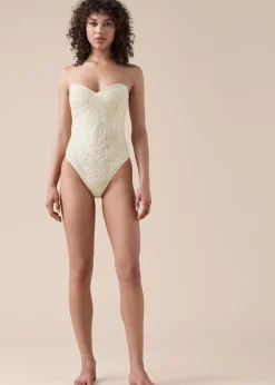 Maillot de Bain Une Pièce Sequin Net