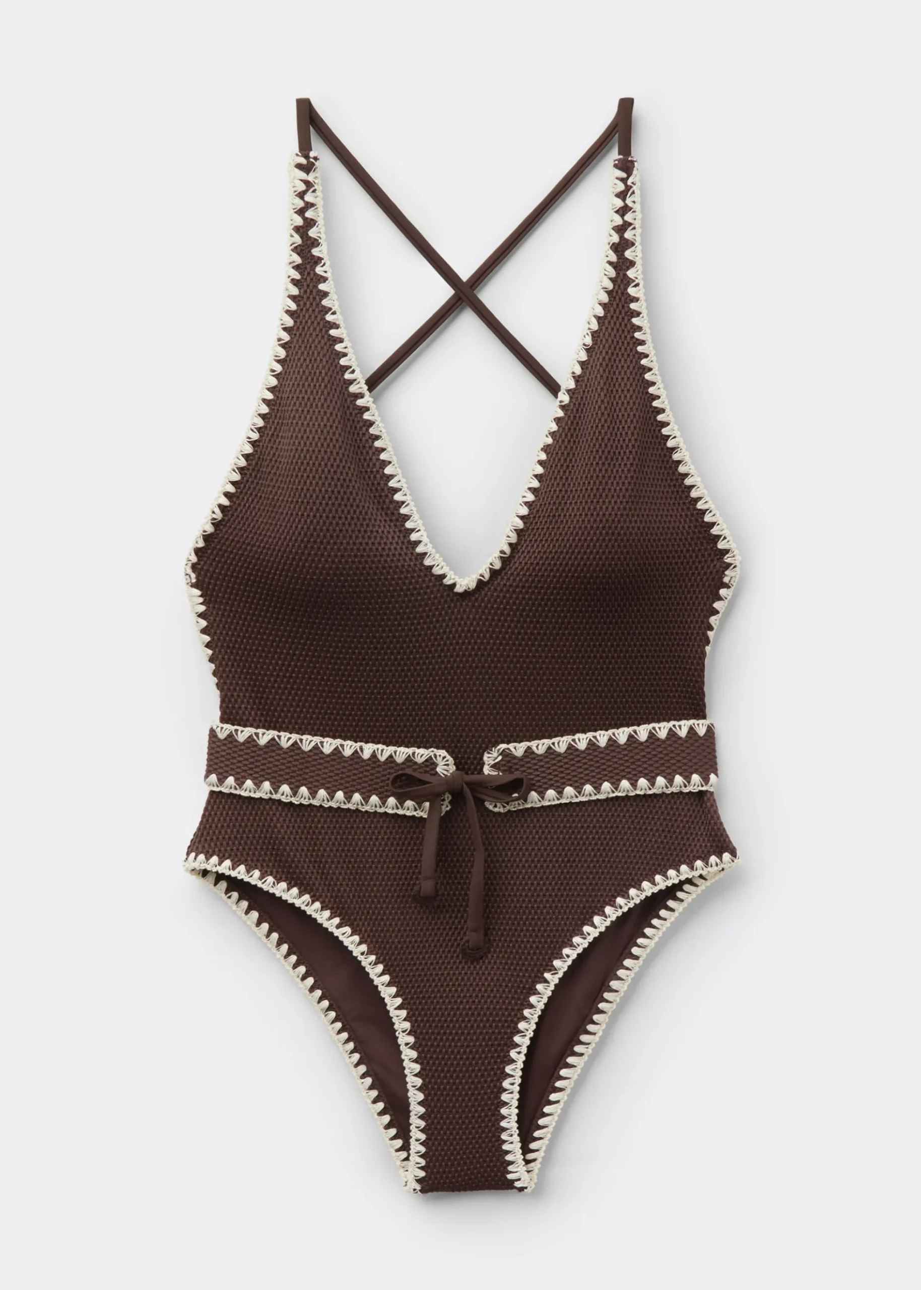 Maillot une pièce Bicolor Embroidery