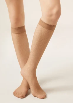 Mi-Bas Résille Fine