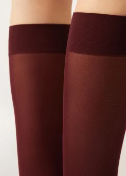 Mi-Bas Semi-Opaques 30 Deniers en Microfibre