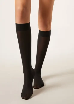 Mi-Bas Semi-Opaques 30 Deniers en Microfibre