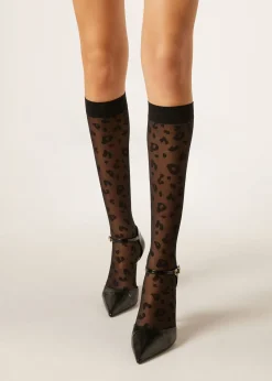 Mis-Bas Voile à Motif Fantaisie Animalier