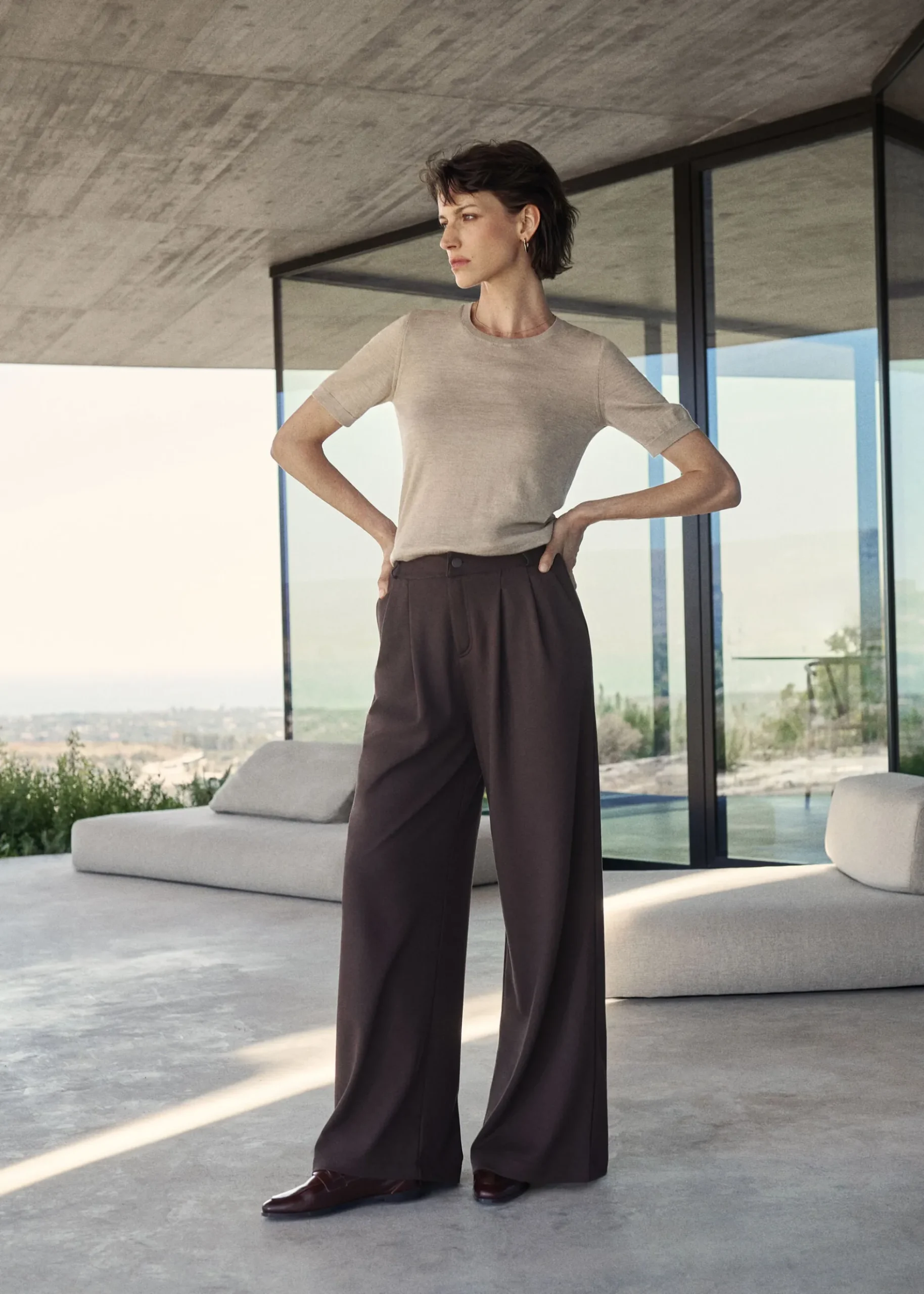 Pantalon avec Plis