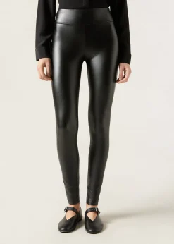 Pantalon effet cuir thermique