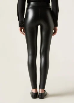 Pantalon effet cuir thermique
