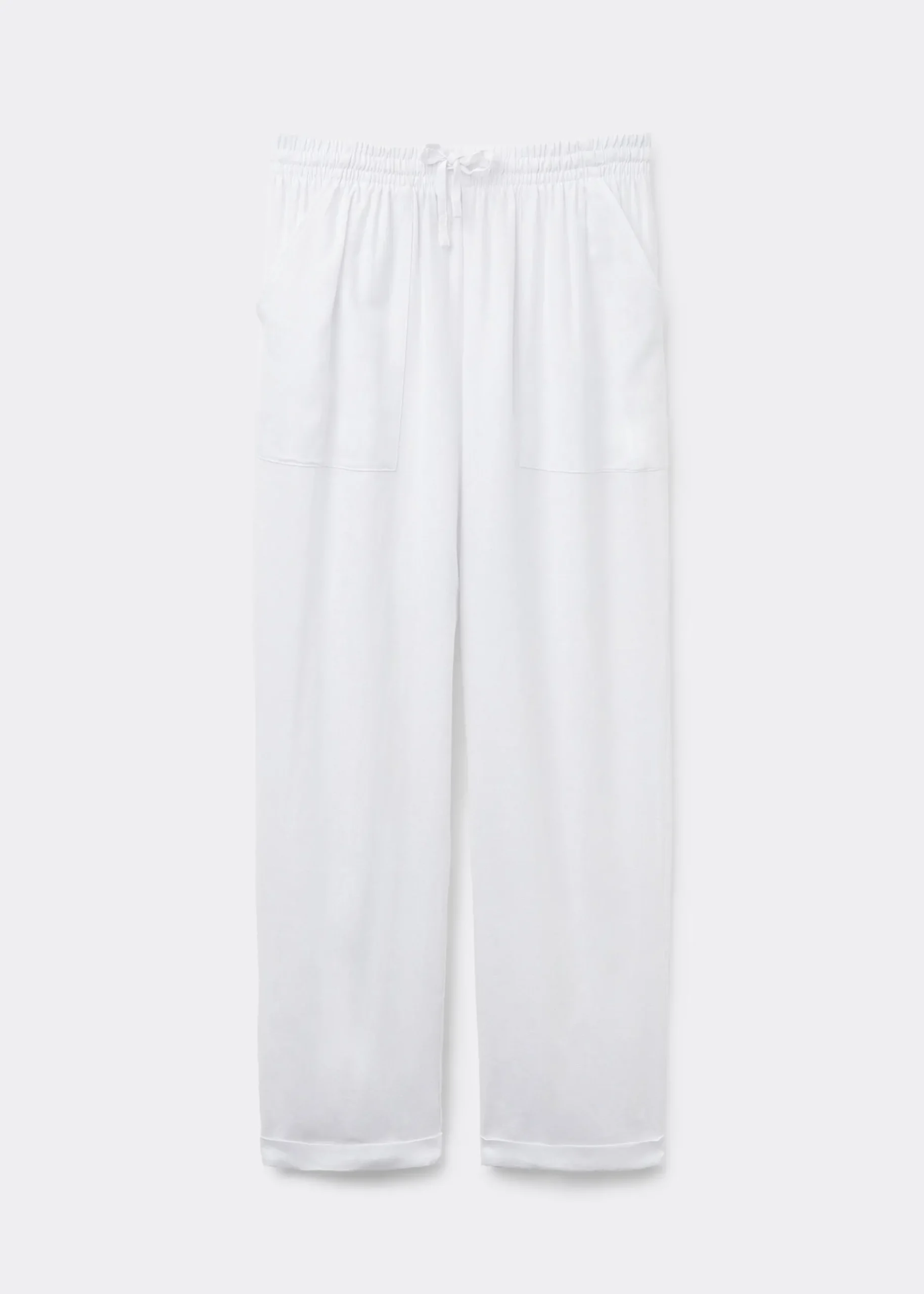 Pantalon en lin et viscose
