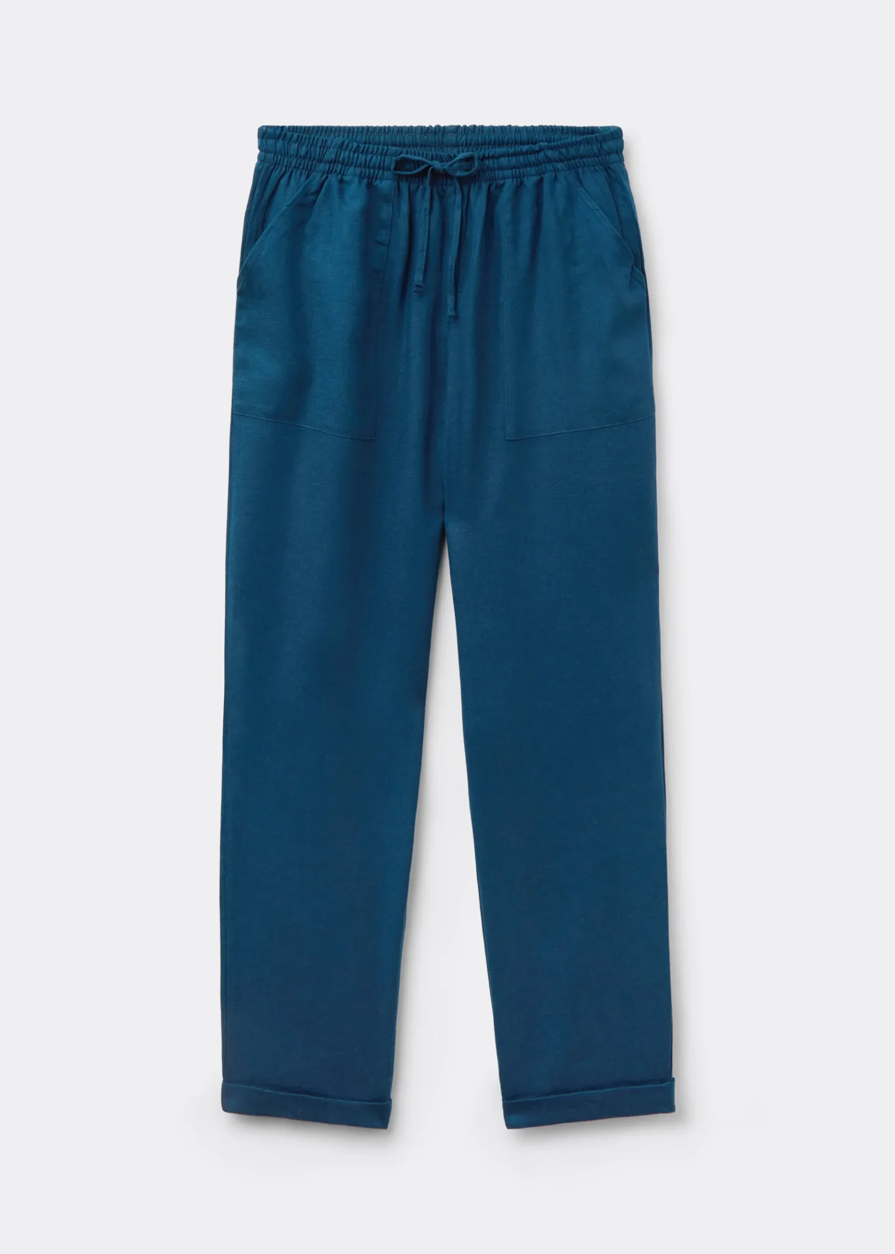 Pantalon en lin et viscose