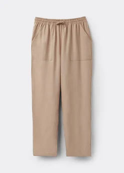 Pantalon en lin et viscose