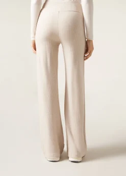 Pantalon Palazzo avec Cachemire