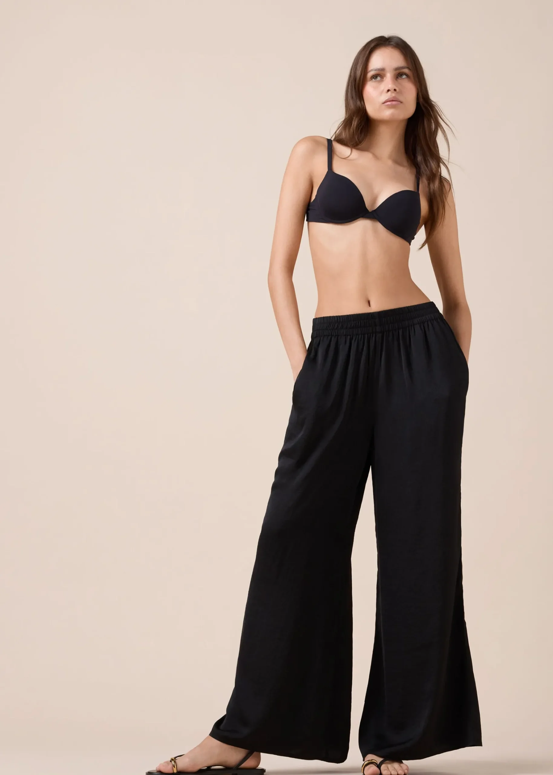 Pantalon palazzo brillant