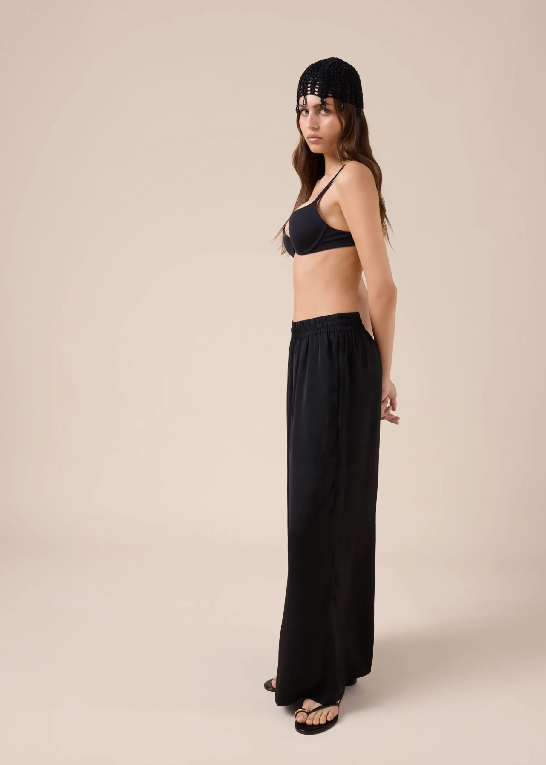 Pantalon palazzo brillant