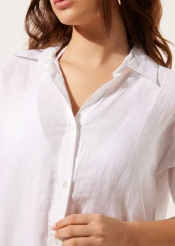Robe chemisier en lin