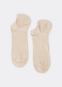 Socquettes en coton et lin unisexes