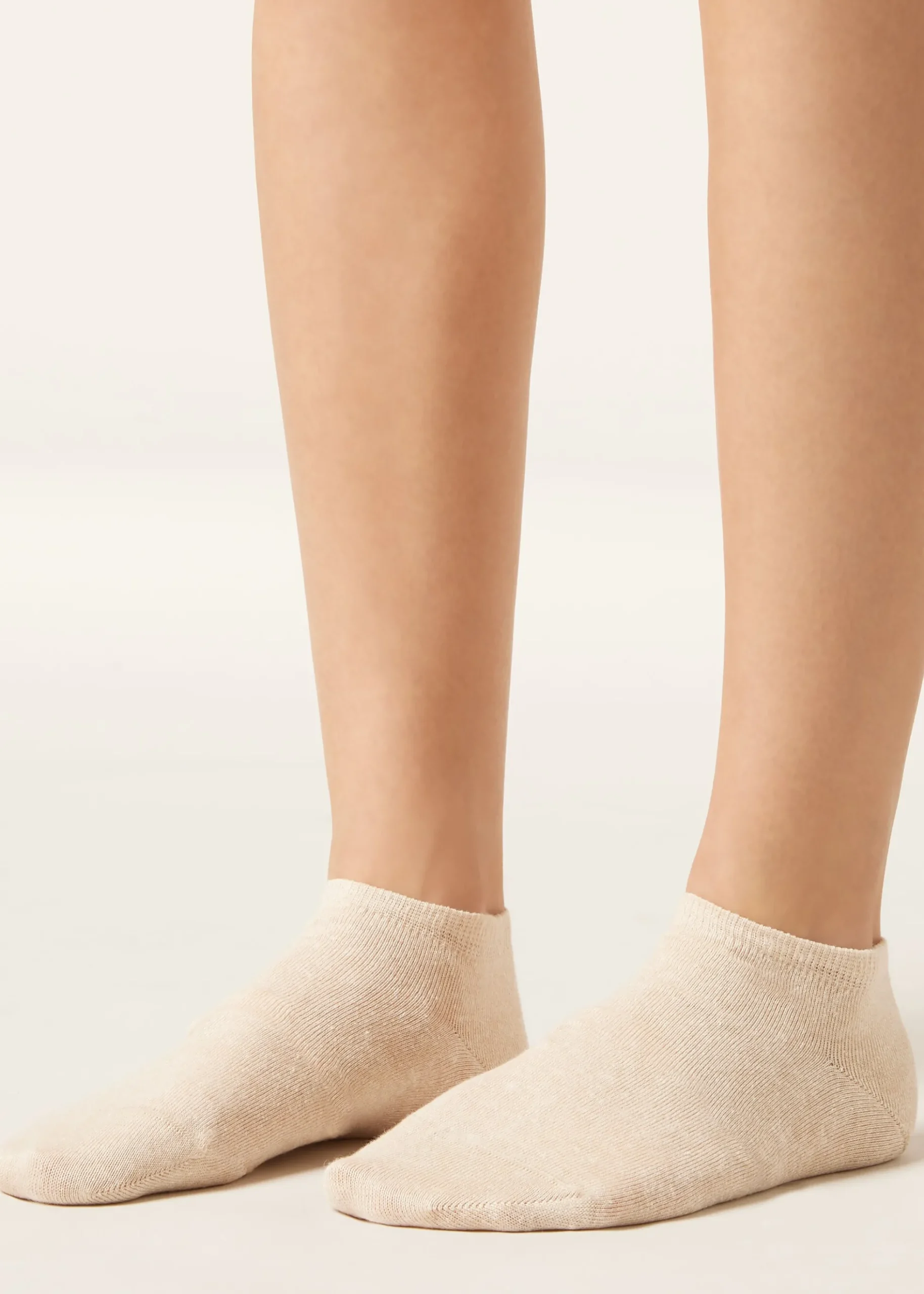 Socquettes en coton et lin unisexes