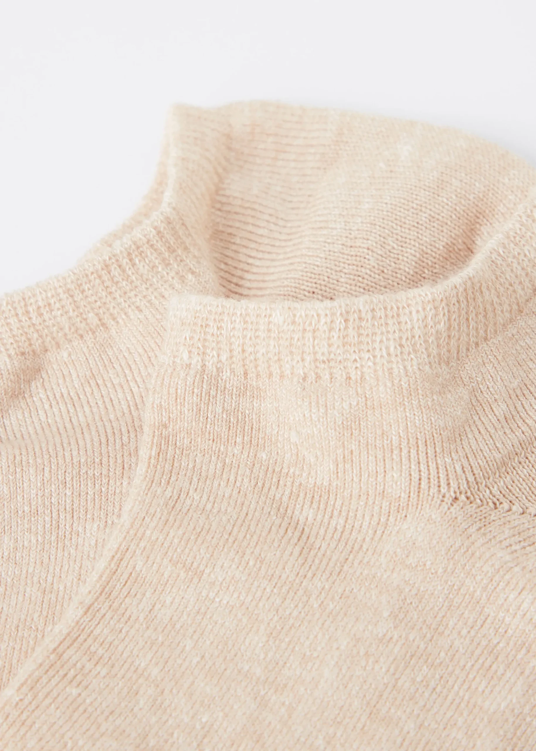 Socquettes en coton et lin unisexes